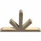 Ekena Millwork Saratoga Rough Sawn Timber Gable Bracket, Douglas Fir, 48"W x 32"H x 4"D x 4"F, 16/12 Pitch GBW048X32X0404SAR00RDF - alternate 2